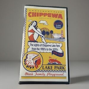 Chippewa Lake Park Ohio History VHS 1992 Documentary 1920s-1970s w/ 1974‎ Ticket